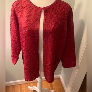 Travelers collection by Chico’s red jacket, size 2
